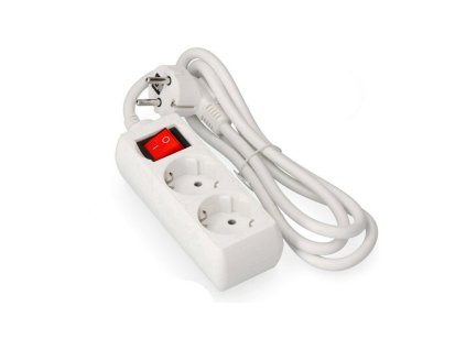 3300895 zasuvka so tri vystupmi s vypinacom 2 edm 41018 schuko 3 m