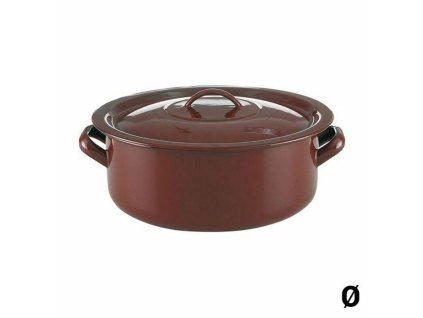 Kastról s pokrievkou Quid Classic Gaštanová Smaltovaná oceľ (Rozmery 16 cm)