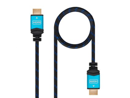 HDMI Kábel TooQ 10.15.37 V2.0 Čierna Modrá (Rozmer 1 m)