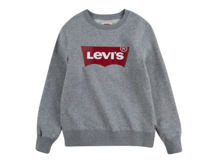 Detská mikina Levi's Batwing Crewneck Svetlo šedá (Veľkosť 10 rokov)