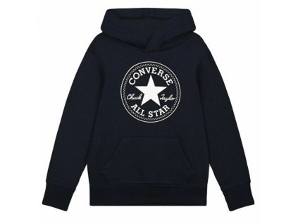 Detská mikina s kapucňou Converse Ctp Čierna (Veľkosť 12-13 rokov)