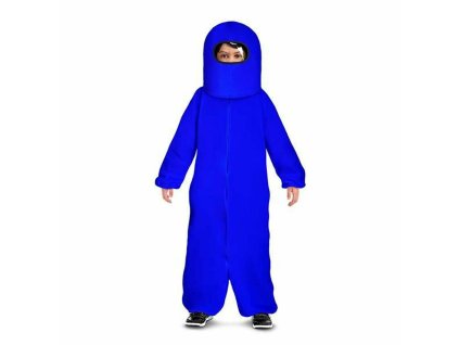 Kostým pre deti Among Us Impostor Modrá (Veľkosť XL)