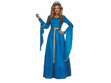 Kostým pre dospelých My Other Me Modrá Stredoveká princezná (Veľkosť M/L)