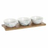 2807671 3 servirovacia sada misiek s podnosom dkd home decor porcelan agatove drevo 30 x 9 5 x 1 3 cm 9 5 x 9 5 x 4 cm