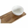 2807671 5 servirovacia sada misiek s podnosom dkd home decor porcelan agatove drevo 30 x 9 5 x 1 3 cm 9 5 x 9 5 x 4 cm