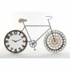2965538 nastenne hodiny dkd home decor bicykel cierna kov drevo mdf 108 x 6 4 x 63 5 cm