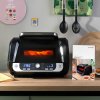 2967042 15 teplovzdusna friteza s grilom prislusenstvom a knihou receptov 12 v 1 innovagoods air fryer fryinn 6000 ocel cierna 6 l 3400 w