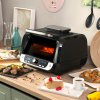 2967042 1 teplovzdusna friteza s grilom prislusenstvom a knihou receptov 12 v 1 innovagoods air fryer fryinn 6000 ocel cierna 6 l 3400 w