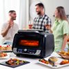 2967042 3 teplovzdusna friteza s grilom prislusenstvom a knihou receptov 12 v 1 innovagoods air fryer fryinn 6000 ocel cierna 6 l 3400 w