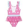 Gyerek/lányok egyrészes fürdőruha Minnie Mouse poliészter elasztán rózsaszín (Méret 4 év)