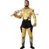 Jelmez felnőtteknek Robot Yellow (1 db) (Méret XS/S)