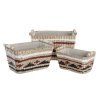 3236632 2 sada organizerov dkd home decor kosik 39 x 27 x 24 cm 3 kusov kolonialny styl polyester vlakna