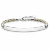 Női karkötő Thomas Sabo LBA0029-173-19 fehér ezüst ezüst (Dimenzió 15-18 cm)