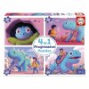 3256819 sada 4 puzzle educa friendly dinosaurs 4 rokov
