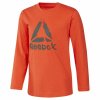Reebok Boys Training Essentials hosszú ujjú edzőpóló narancssárga (Méret 12-14 rokov)