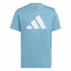 Gyermek edzőing rövid ujjú Adidas Training Essentials Világoskék (Méret 7-8 év)
