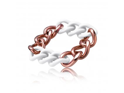 Dámsky náramok Time Force TS5148BW Biela Bronz Oceľ