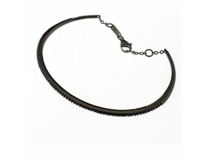 Náramok Folli Follie 3B15S135KK Čierna Mincovné striebro (5,5 cm)