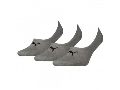 Kotníkové športové ponožky Puma FOOTIE (3 Párov) Sivá