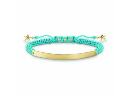 Dámsky náramok Thomas Sabo LBA0060-848-1 Modrá Striebro Zlatá