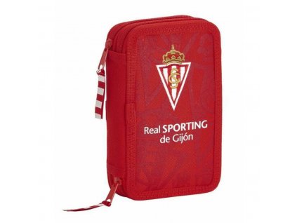 Dvojitý peračník Real Sporting de Gijón Červená (28 ks)