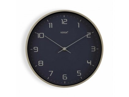 Nástenné hodiny Drevo Modrá PU (30,5 x 4,3 x 30,5 cm)