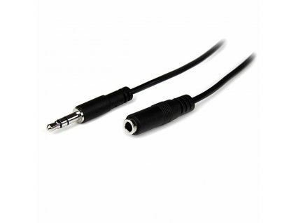 Audio kábel predlžovací Jack 3,5 mm (M) na Jack 3,5 mm (F) Startech MU1MMFS Čierna (1 m)