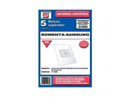 Náhradné vrecká do vysávačov Rowenta, Samsung Tecnhogar 915660 (5 ks)