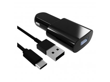 Autonabíjačka Contact USB-C (1 m) Čierna