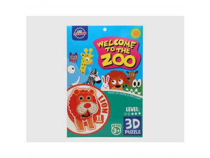 3D Puzzle Zoo Lev 11 dielov (27 x 18 cm)