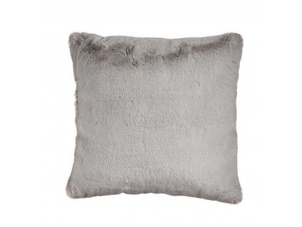 Chlpatý vankúšik Sivá Syntetická koža (40 x 2 x 40 cm)