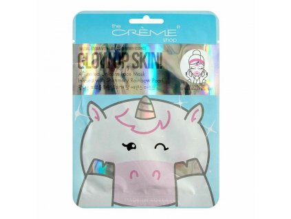 Oživujúca pleťová maska The Crème Shop Glow Up, Skin! Unicorn (25 g)