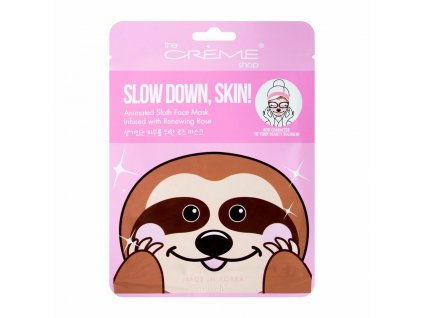 Pleťová maska proti vráskam The Crème Shop Slow Dawn, Skin! Sloth (25 g)