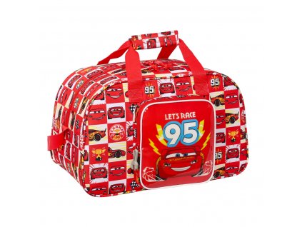 Detská športová taška Cars Let's race Červená Biela (40 x 24 x 23 cm)