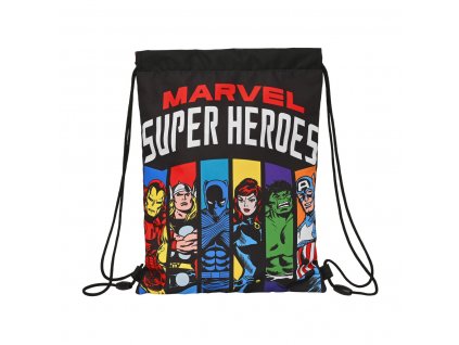 Vrecko na prezuvky The Avengers Super heroes Čierna (26 x 34 x 1 cm)