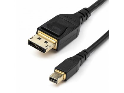 Video kábel prepájací Mini DisplayPort (M) na DisplayPort (M) Startech DP14MDPMM1MB Čierna (1 m)