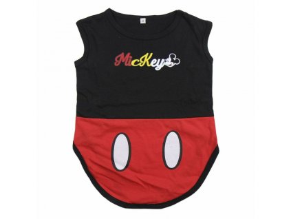 Tričko pre psa Mickey Mouse Bavlna Červená Čierna