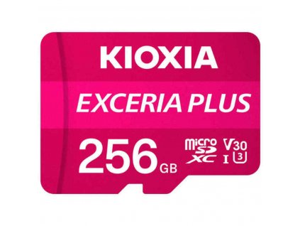 Pamäťová karta Micro SD s adaptérom Kioxia Exceria Plus UHS-I U3 Trieda 10 Ružová