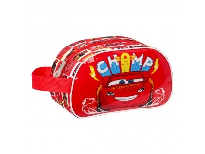 Detská kozmetická taška s pútkom Cars Let's race Červená Biela (26 x 15 x 12 cm)