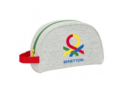 Detská kozmetická taška s pútkom Benetton Pop Sivá (28 x 18 x 10 cm)
