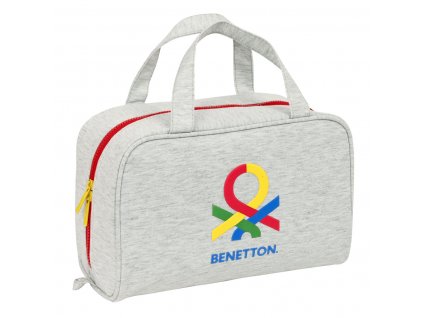 Detská taška na toaletné potreby Benetton Pop Sivá (31 x 14 x 19 cm)