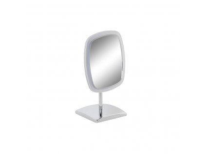 Zväčšovacie kozmetické zrkadlo s LED osvetlením DKD Home Decor Kov Striebristá (17 x 13 x 30,5 cm)