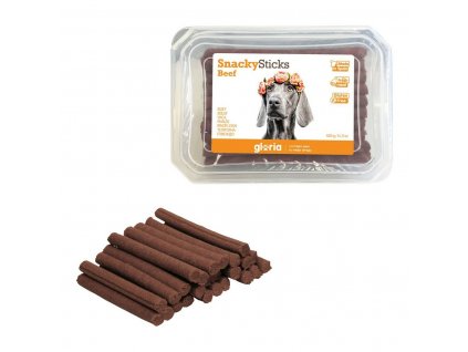 Maškrty pre psov Gloria Snackys Sticks Hovädzie mäso Tyčinky (350 g)