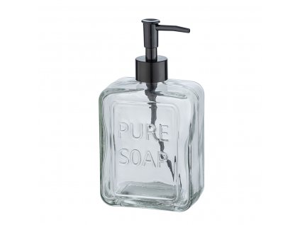 Dávkovač mydla Wenko Pure Soap Sklo Transparentná (550 ml)