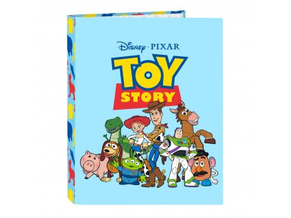 Krúžkový zakladač Toy Story Ready to play Svetlo modrá A4 (26.5 x 33 x 4 cm)