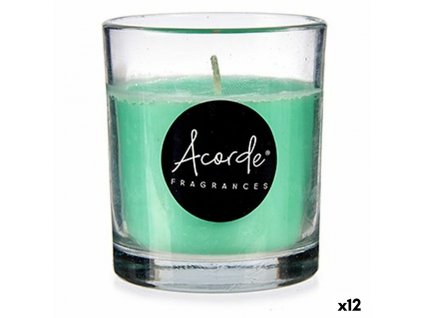 Vonné sviečky v skle Acorde Bambus Zelená (7 x 7,7 x 7 cm) (12 ks)