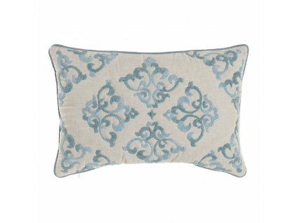 Dekoračná obliečka na vankúš DKD Home Decor Tradičný Modrá (60 x 1 x 40 cm)