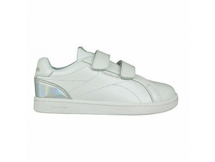 Detské vychádzkové topánky Reebok Royal Complete Clean Velcro Biela Striebristý