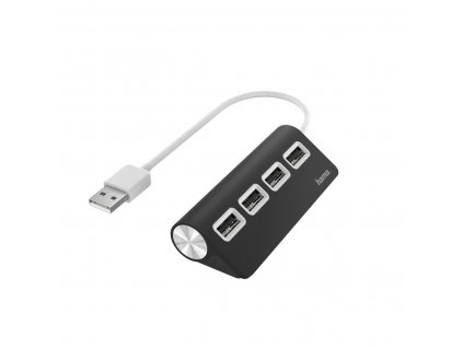 USB Hub 2.0 Hama 00200119 Čierna (15 cm)