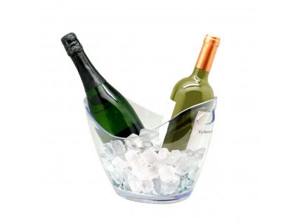 Vedierko na ľad Vin Bouquet Transparentná PS (2 fľaše)